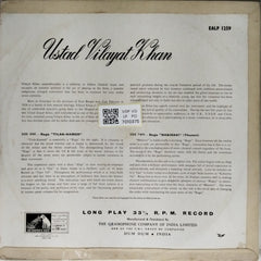 Ustad Vilayat Khan - Raga Tilak-Kamod / Raga Bhairavi (Vinyl)