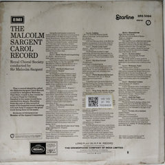 The Royal Choral Society - The Malcolm Sargent Carol Record (Vinyl)