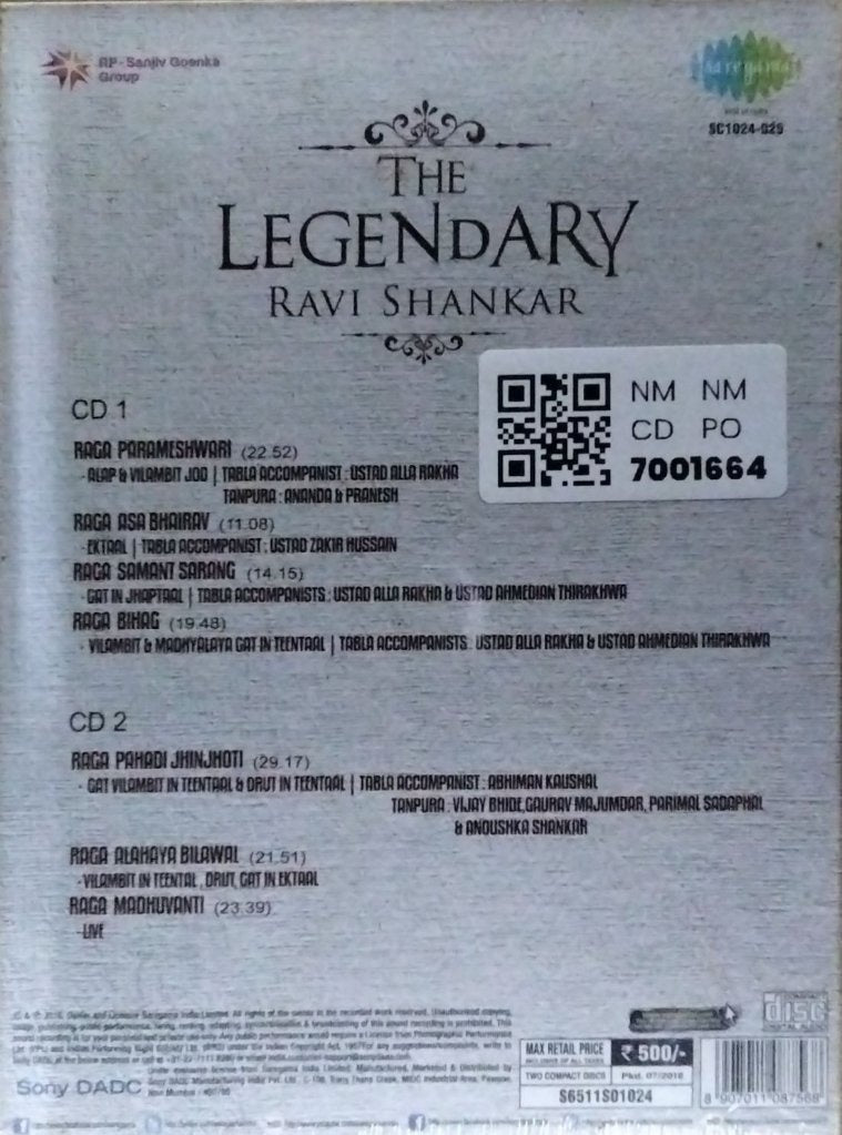 Ravi Shankar - The Legendary (CD) (2)
