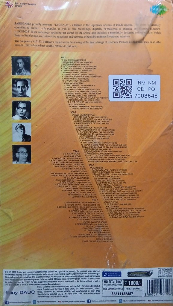 S.D. Burman - Legends (CD) (5)