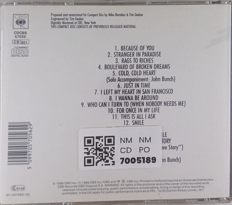 Tony Bennett - 16 Most Requested Songs (CD)