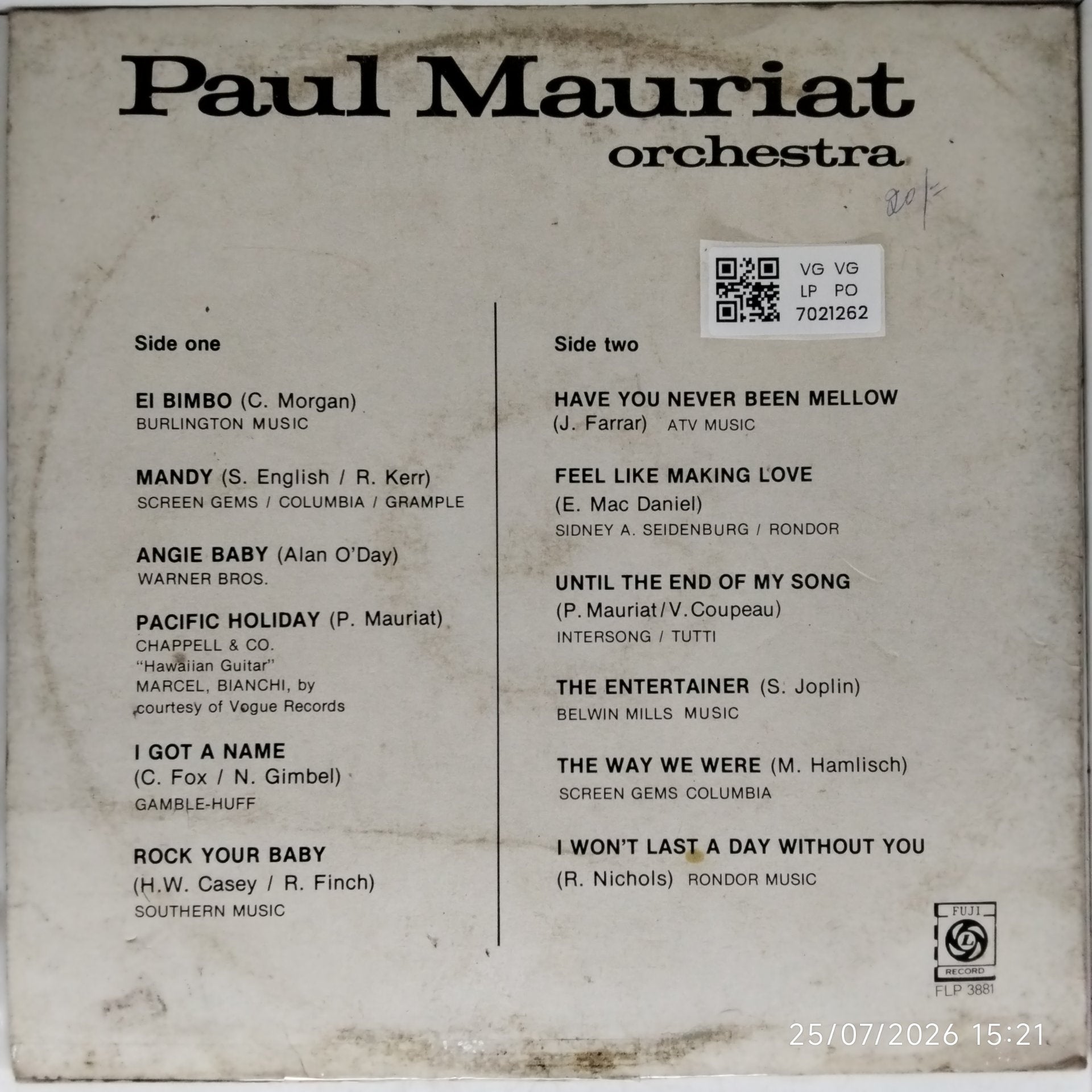Paul Mauriat Orchestra - Paul Mauriat Orchestra (Vinyl)