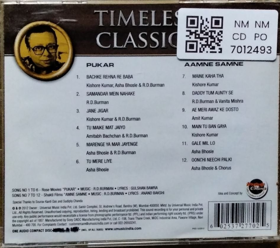 R.D. Burman - Timeless Classics (CD)