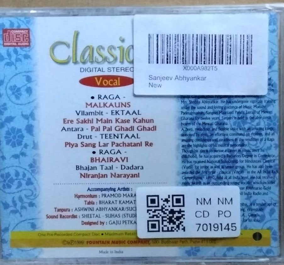 Sanjeev Abhyankar - Classical Vocal (CD)