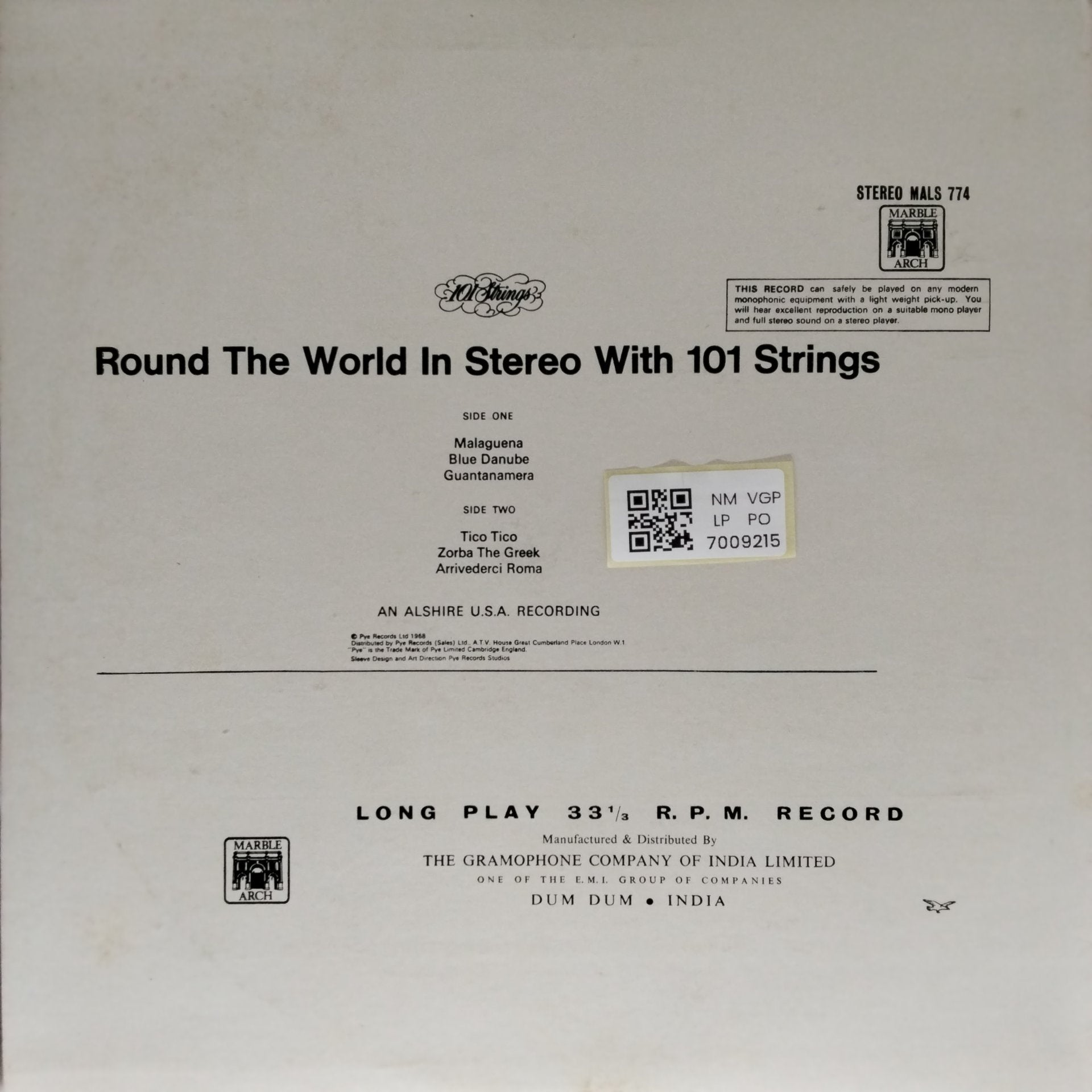 101 Strings - Round The World In Stereo With 101 Strings (Vinyl)