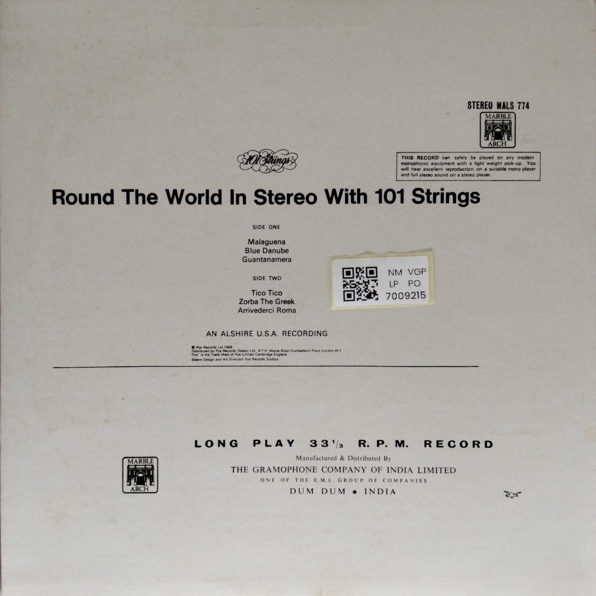 101 Strings - Round The World In Stereo With 101 Strings (Vinyl)
