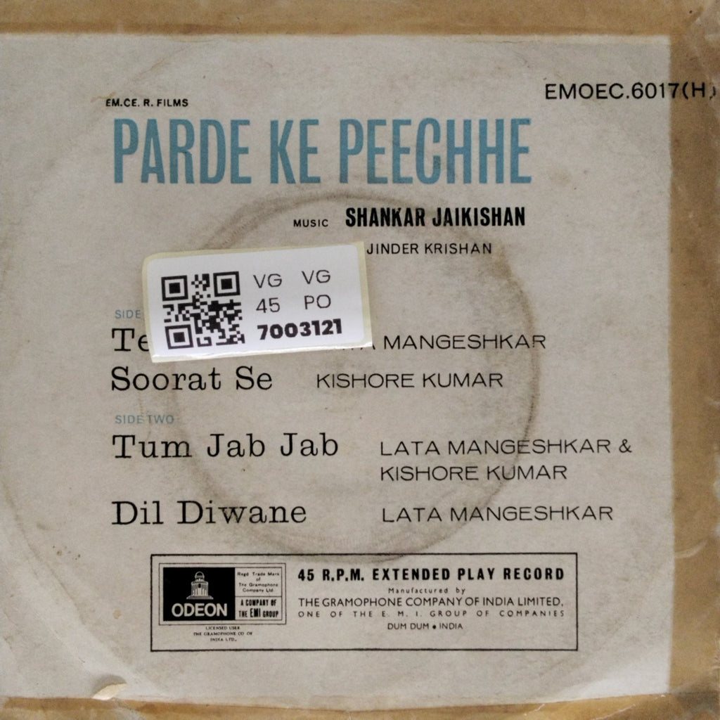 Shankar Jaikishan - Parde Ke Peechhe (45-RPM)