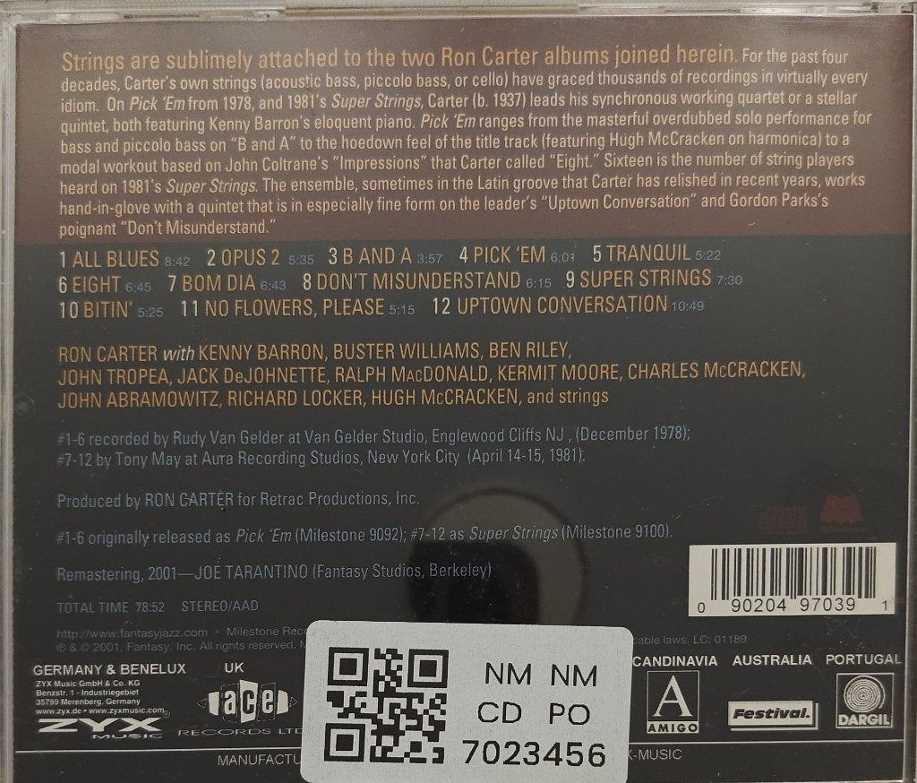 Ron Carter - Pick 'Em / Super Strings (CD)