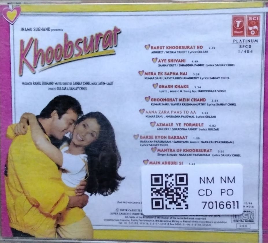 Jatin-Lalit - Khoobsurat (CD)