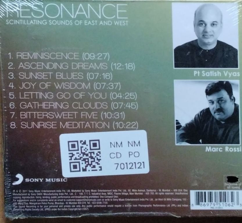 Pt Satish Vyas, Marc Rossi - Resonance (CD)