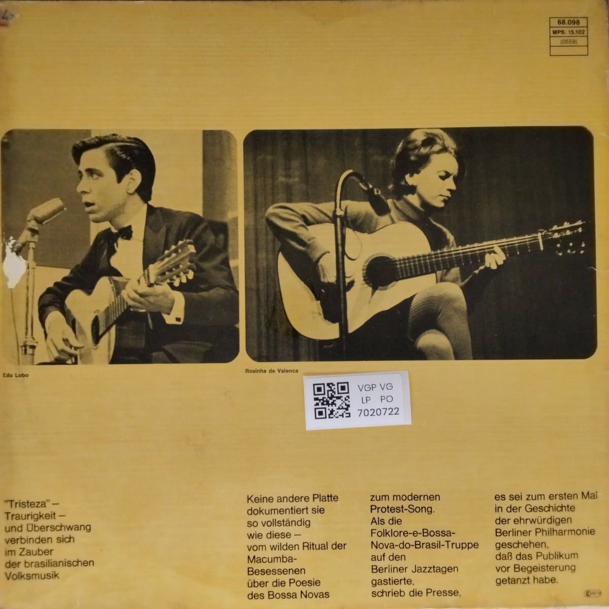 Rosinha de Valenca, Sylvia Telles, Edu Lobo - Folklore e Bossa Nova do Brasil (Vinyl)
