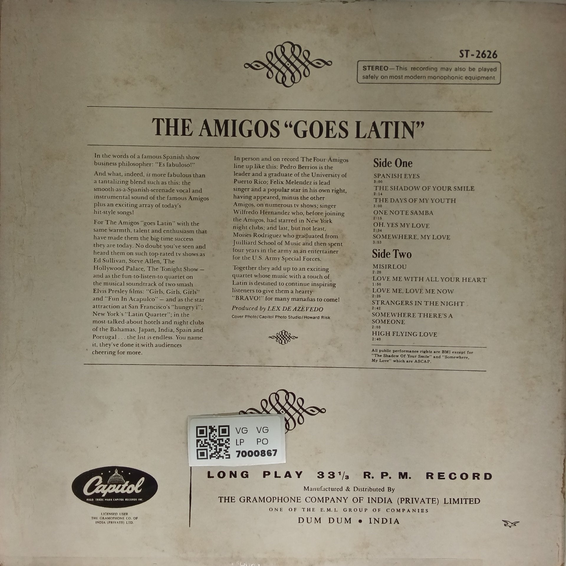 The Amigos - Goes Latin (Vinyl)