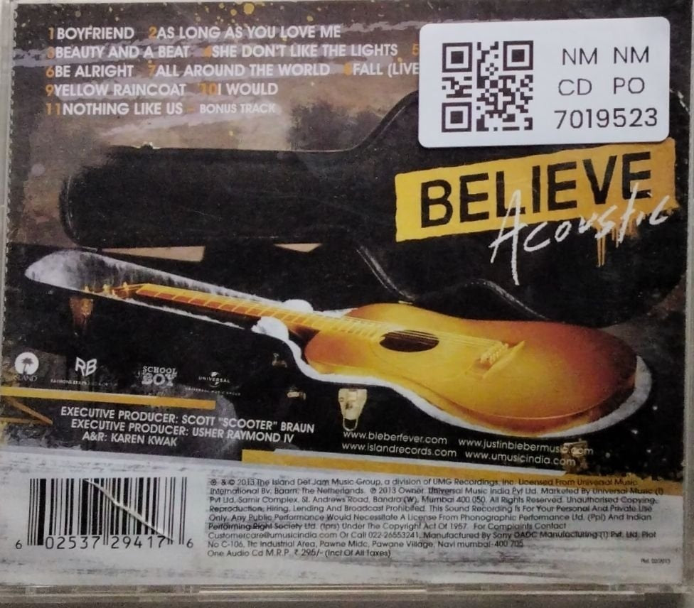 Justin Bieber - Believe Acoustic (CD)