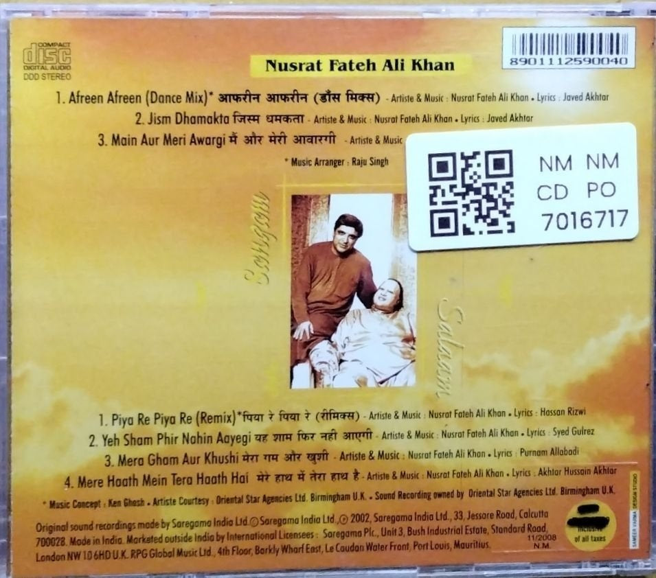 Nusrat Fateh Ali Khan - Sangam + Salaam (CD)