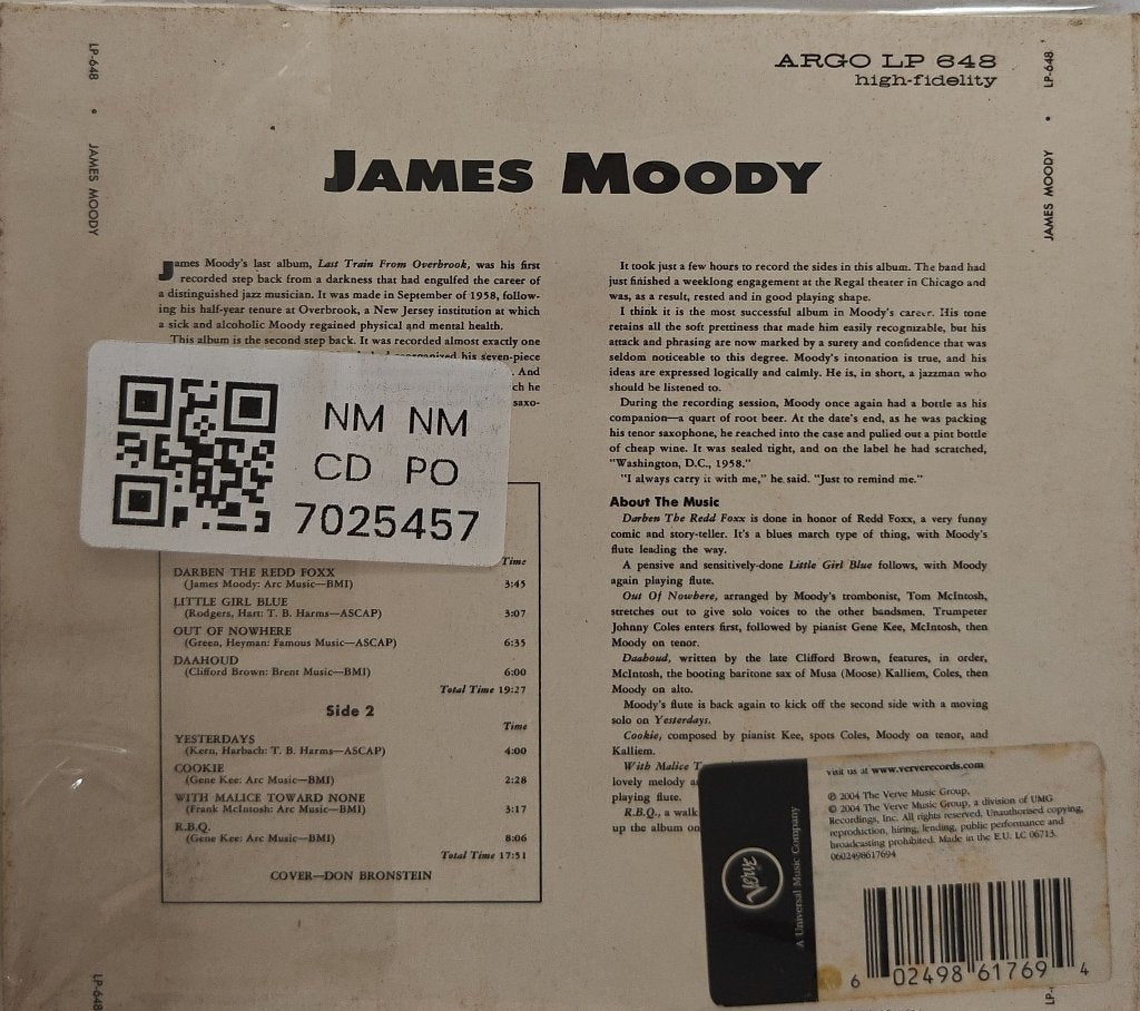 James Moody - James Moody (CD)