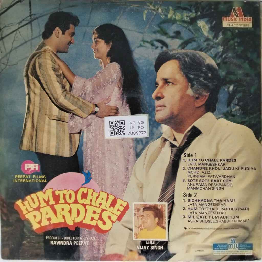 Vijay Singh - Hum To Chale Pardes (Vinyl)