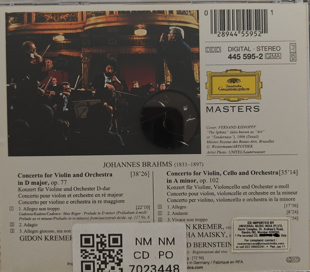 Johannes Brahms - Violin Concerto · Double Concerto (CD)