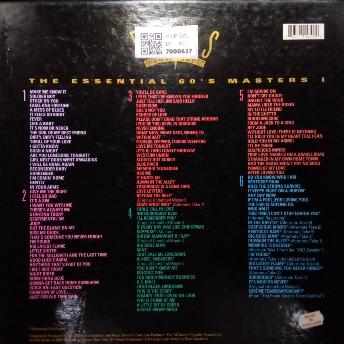 Elvis Presley - From Nashville to Memphis (Vinyl)