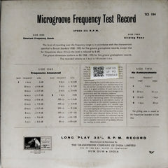 Various - Microgroove Frequency Test Record (Vinyl)