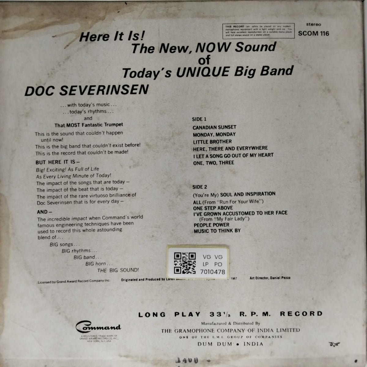 Doc Severinsen - The New Sound of Today's Big Band (Vinyl)