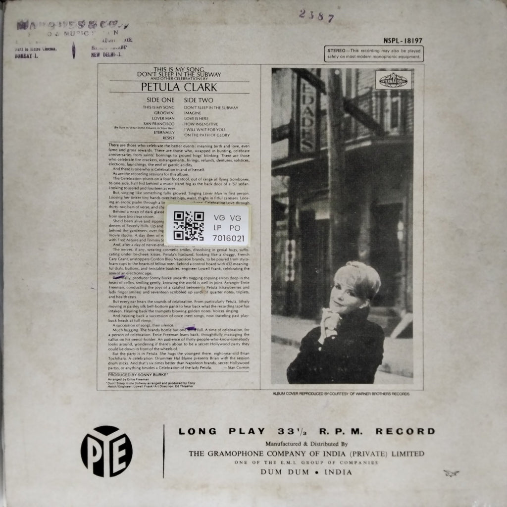 Petula Clark - These Are My Songs (Vinyl)