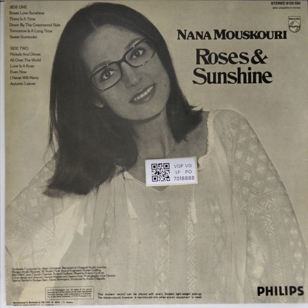 Nana Mouskouri - Roses & Sunshine (Vinyl)
