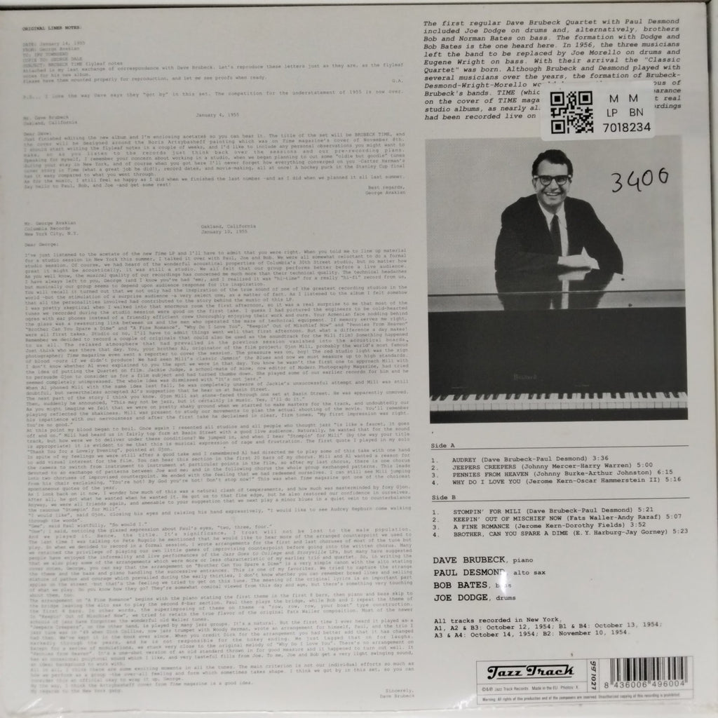 The Dave Brubeck Quartet - Brubeck Time (Vinyl)