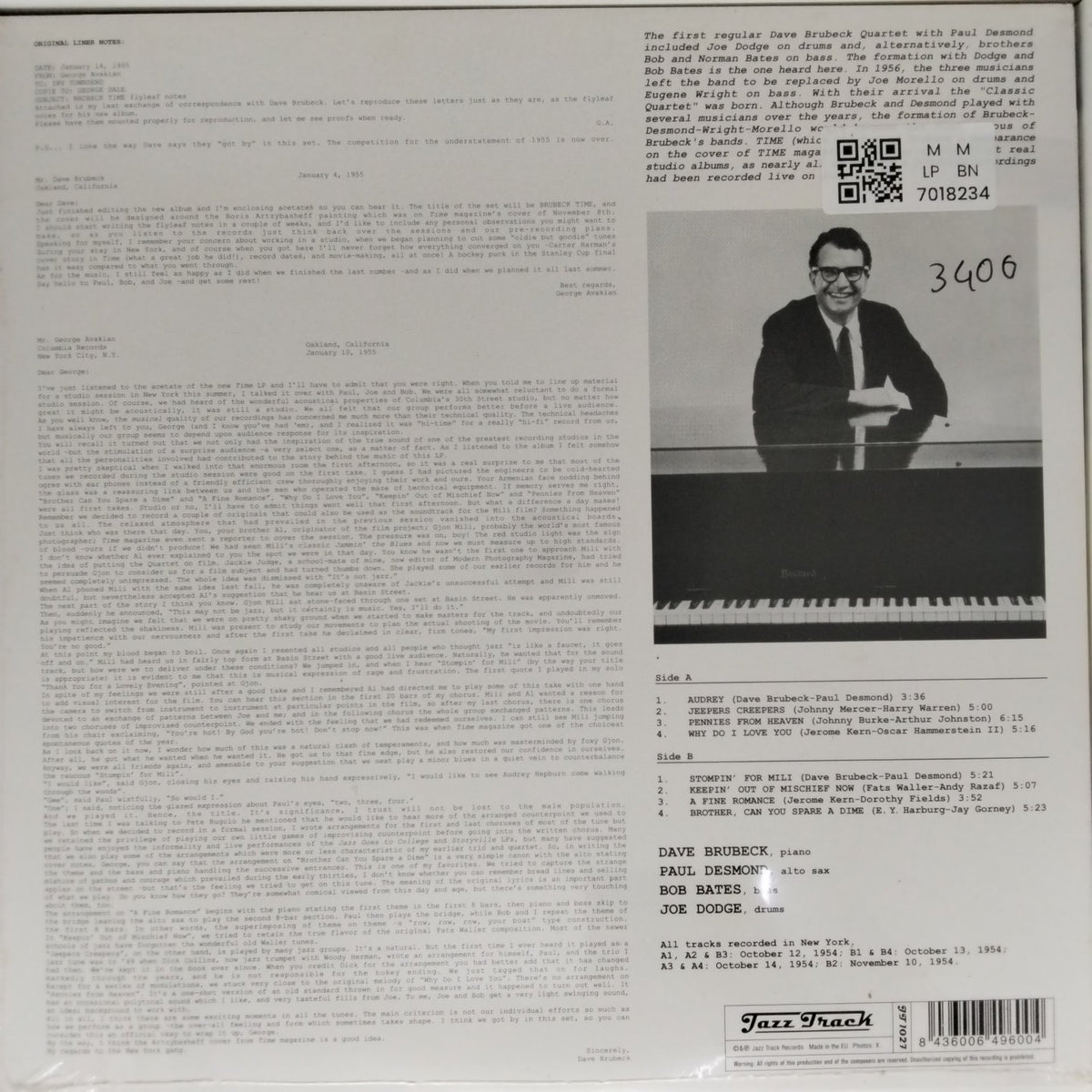 The Dave Brubeck Quartet - Brubeck Time (Vinyl)