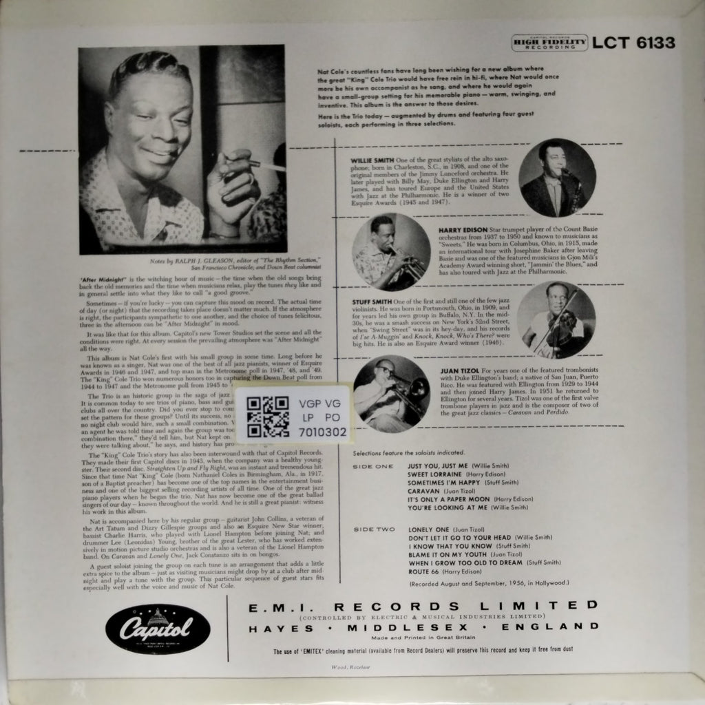 Nat 'King' Cole - After Midnight (Vinyl)