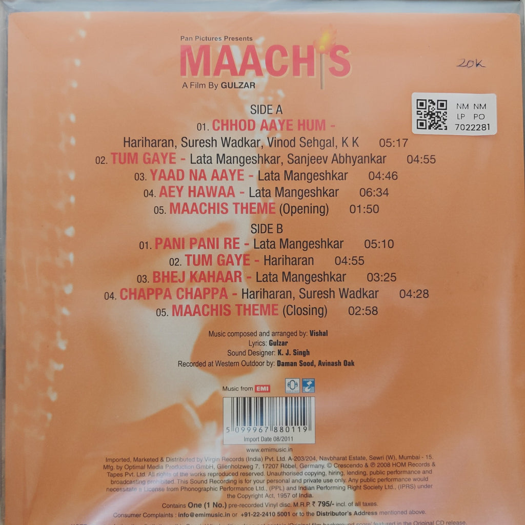 Vishal - Maachis (Vinyl)