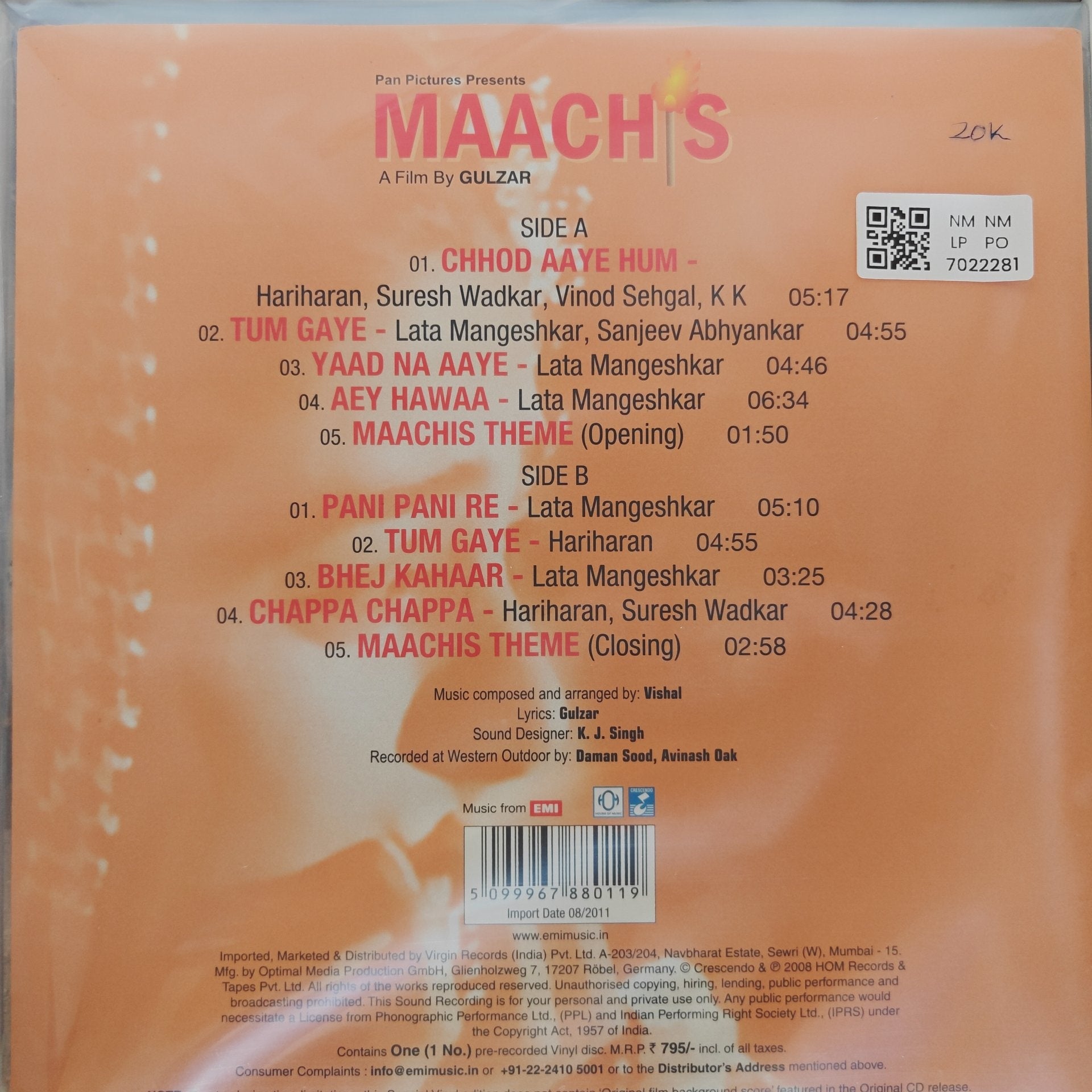 Vishal - Maachis (Vinyl)