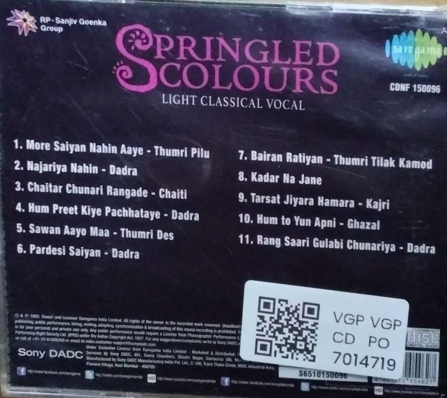 Shobha Gurtu - Springled Colours (CD)
