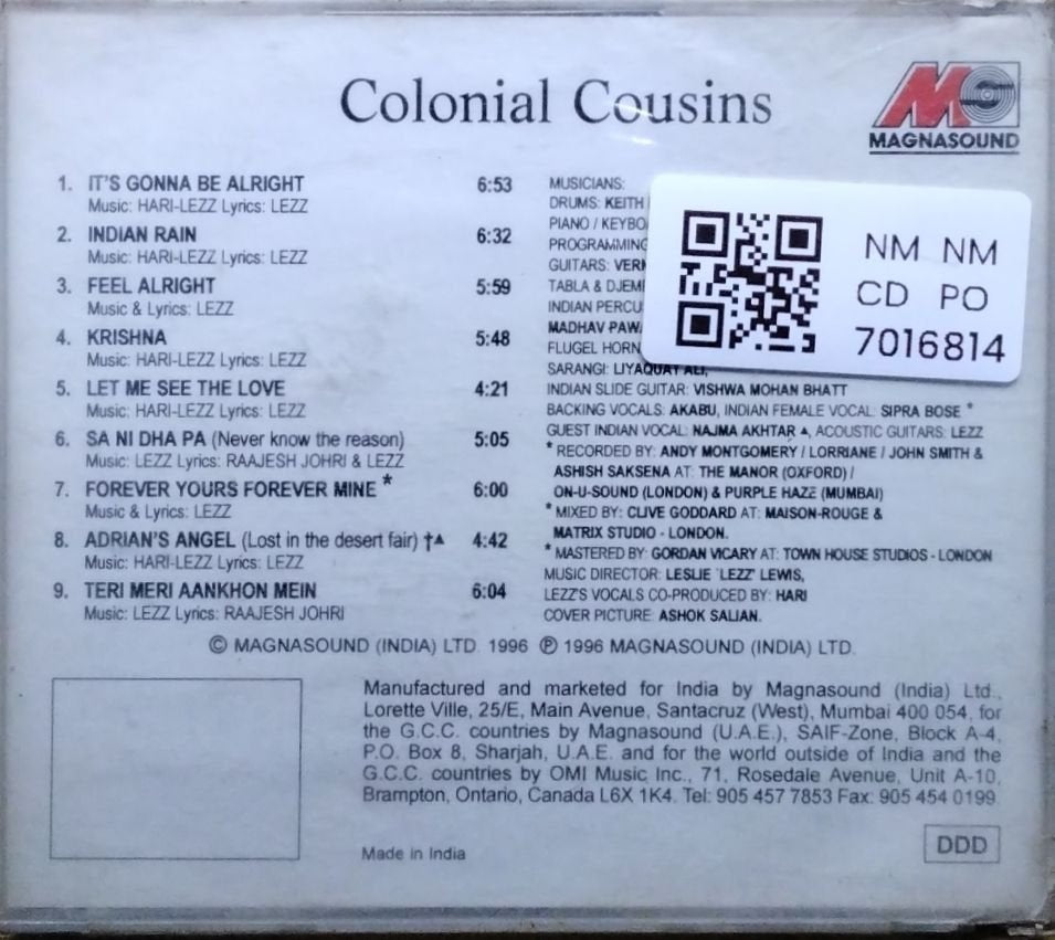Hari-Lezz - Colonial Cousins (CD)