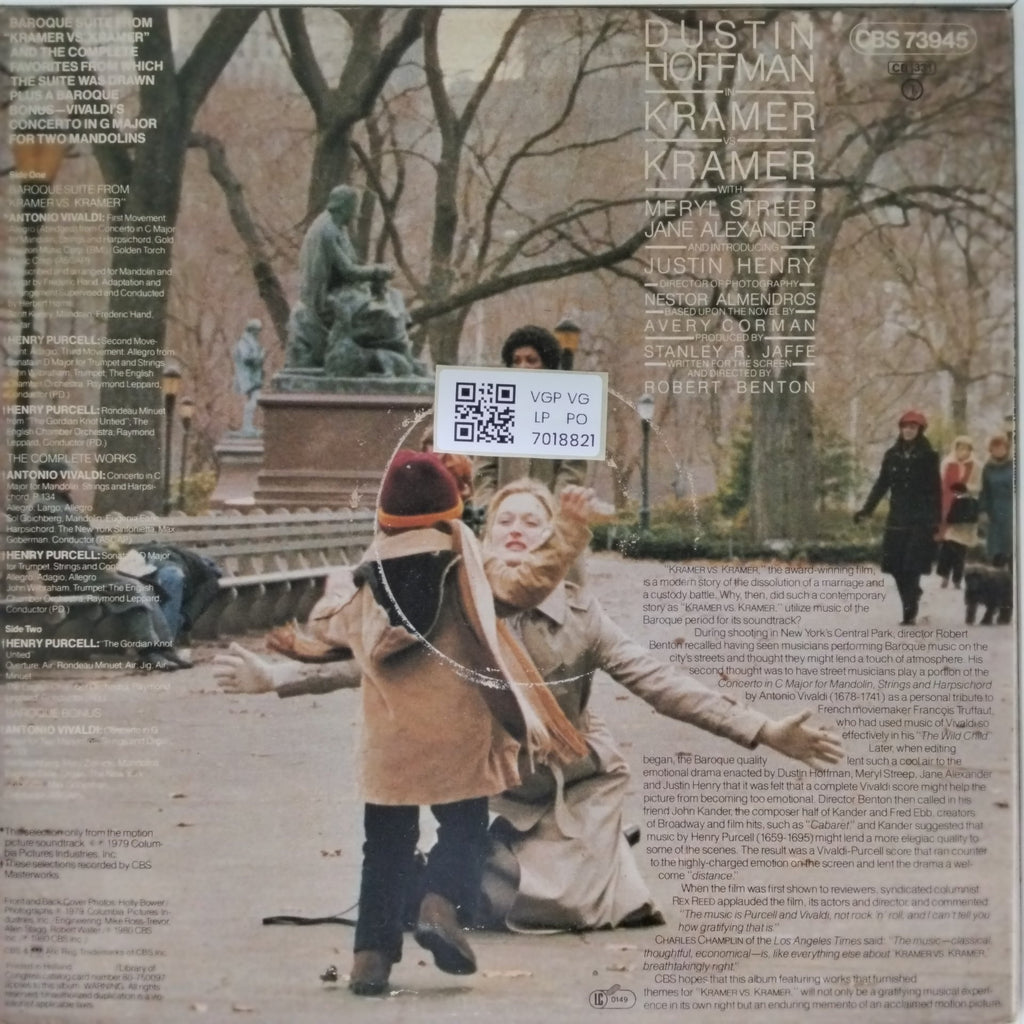 Raymond Leppard, The English Chamber Orchestra, Max Goberman, The New York Sinfonietta - Kramer vs. Kramer (Vinyl)