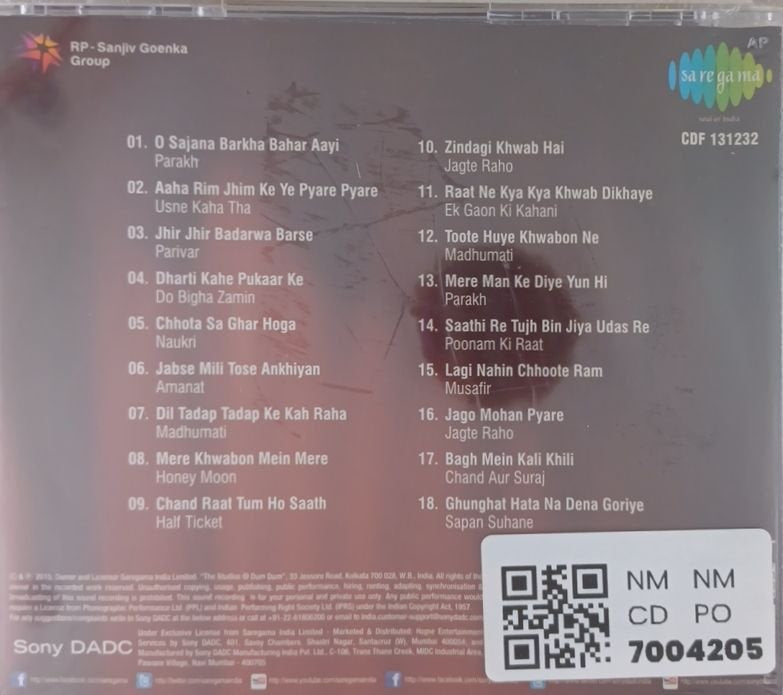 Shailendra, Salil Chowdhury - Geet Tere Saaz Ka (CD)