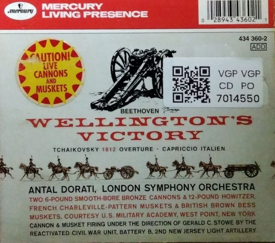 Antal Dorati, Minneapolis Symphony Orchestra, London Symphony Orchestra - Tchaikovsky 1812 Festival Overture, Op. 49 Original Scoring / Capriccio Italien / Beethoven Wellington's Victory (CD)