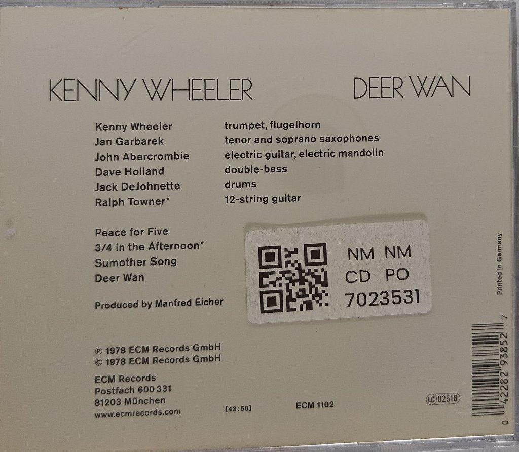 Kenny Wheeler - Deer Wan (CD)
