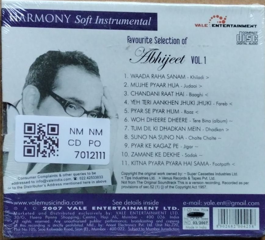 Abhijeet - Favourite Selection of Abhijeet Vol. 1 (CD)