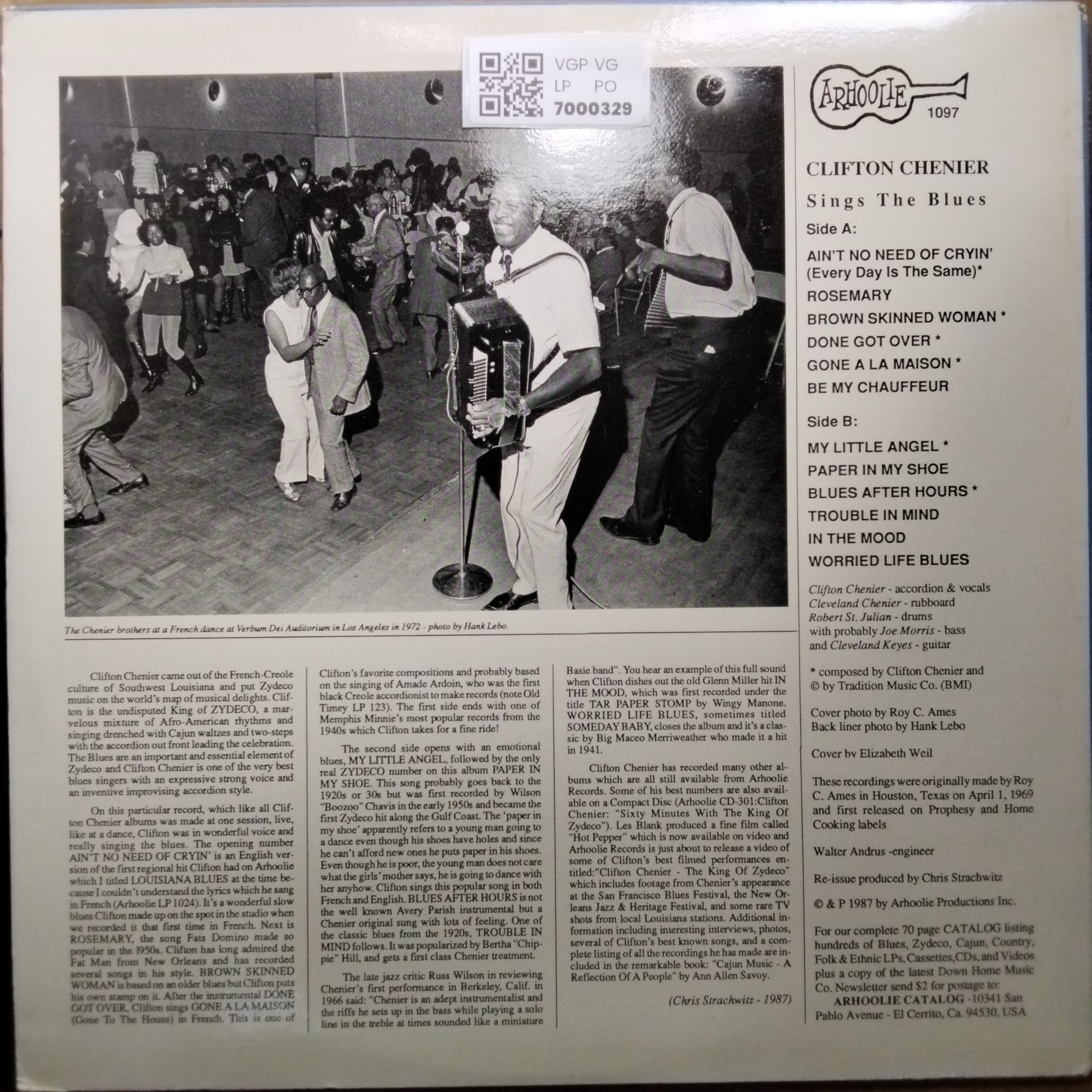 Clifton Chenier - Sings The Blues (Vinyl)