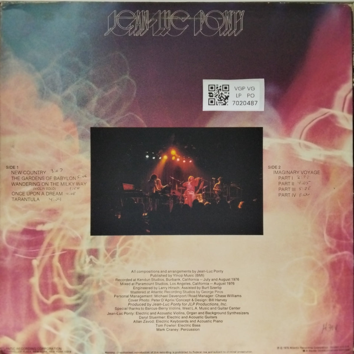 Jean-Luc Ponty - Imaginary Voyage (Vinyl)