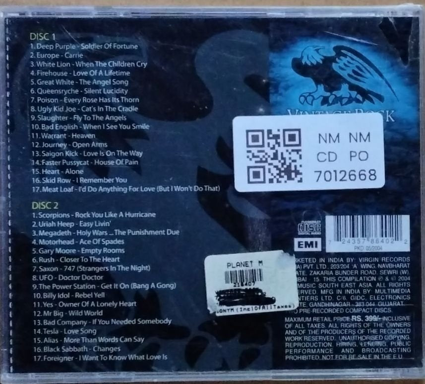 Various - Vintage Rock (CD) (2)