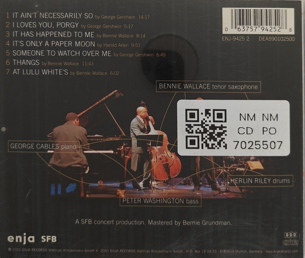Bennie Wallace - Bennie Wallace in Berlin (CD)