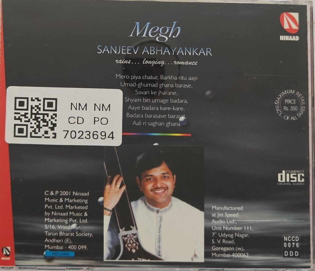Sanjeev Abhyankar - Megh (CD)