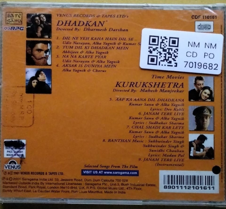 Nadeem Shravan, Himesh Reshammiya - Dhadkan / Kurukshetra (CD)