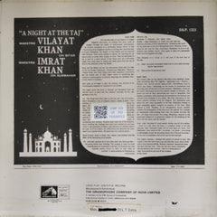 Vilayat Khan, Imrat Khan - A Night At The Taj (Vinyl)