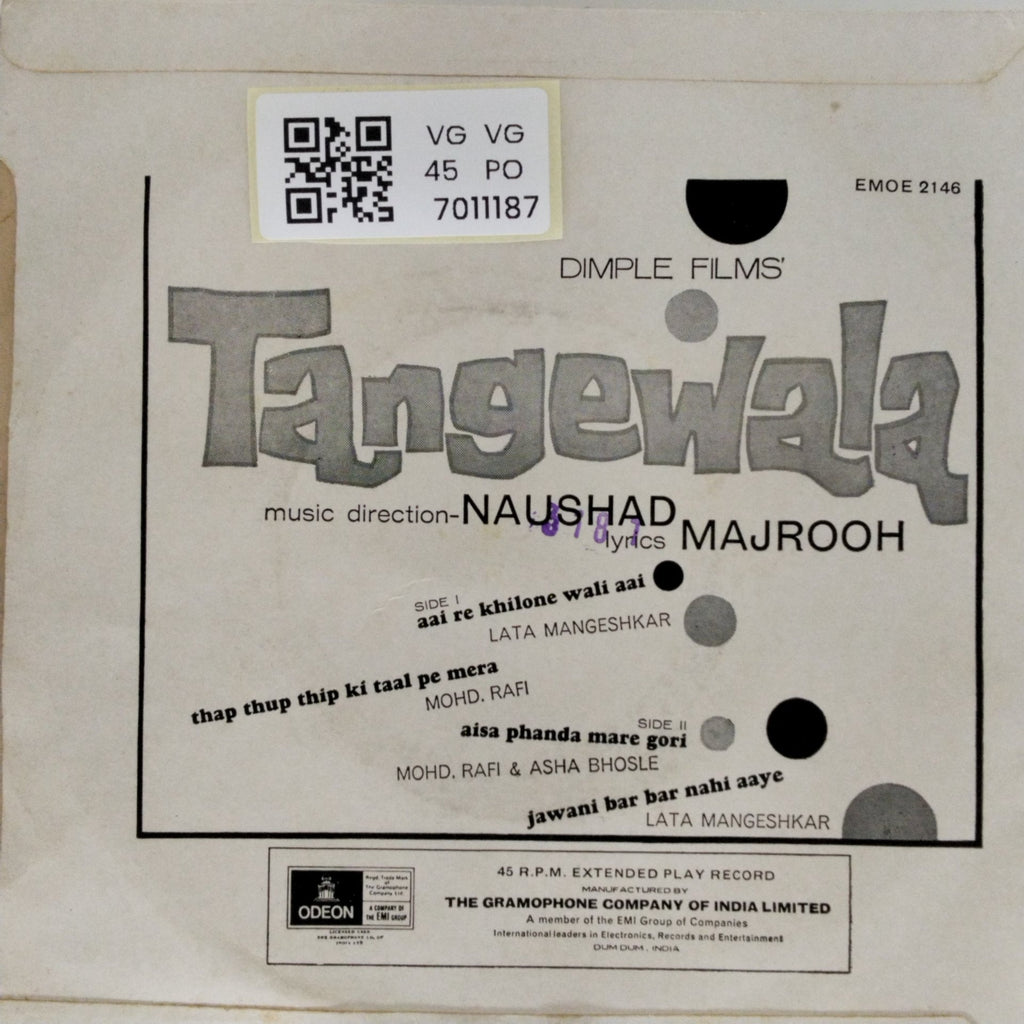 Naushad - Tangewala (45-RPM)