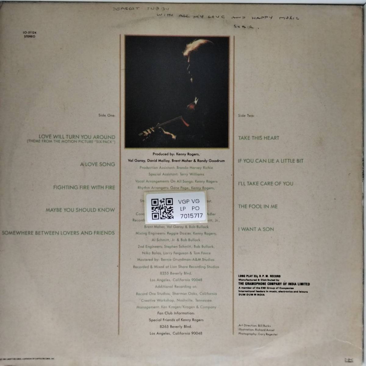 Kenny Rogers - Love Will Turn You Around (Vinyl)