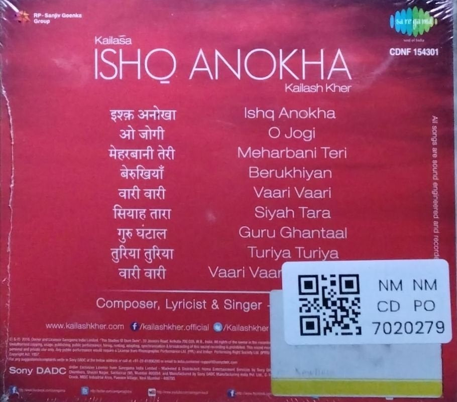 Kailash Kher - Ishq Anokha (CD)