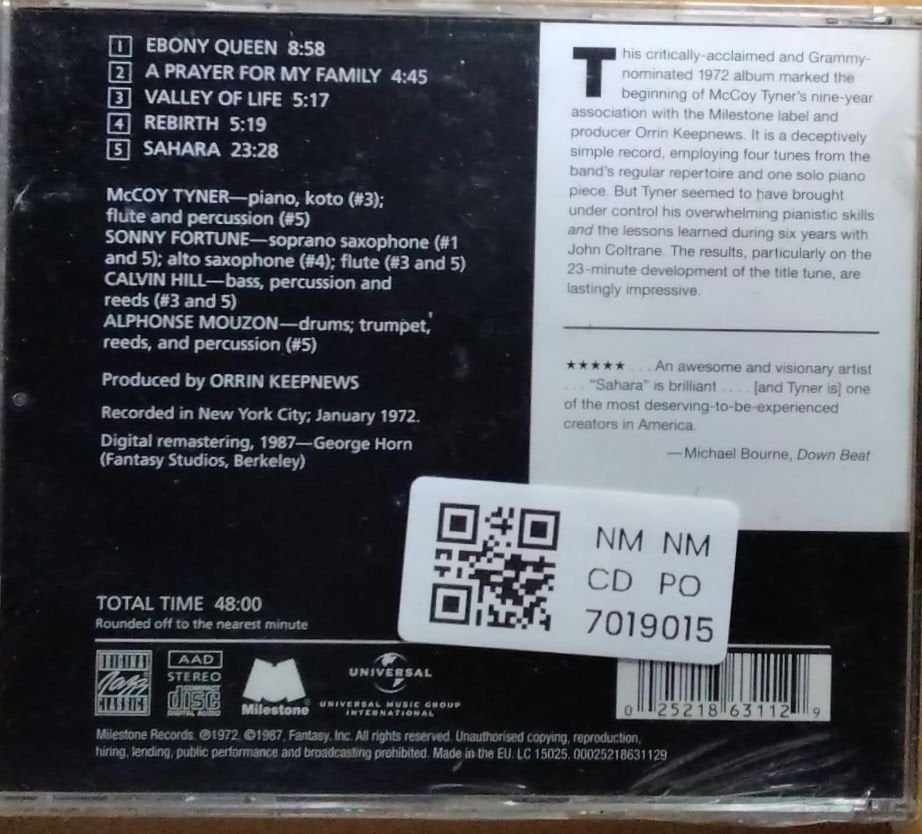 McCoy Tyner - Sahara (CD)