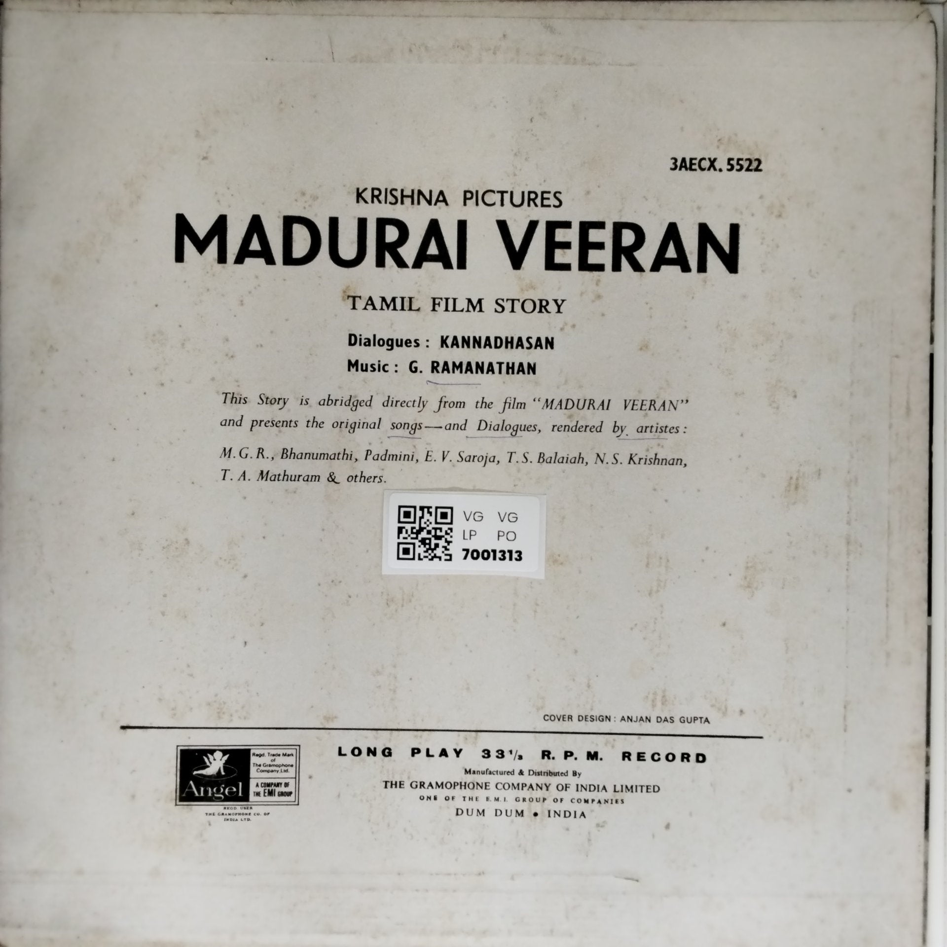 G. Ramanathan - Madurai Veeran (Vinyl)